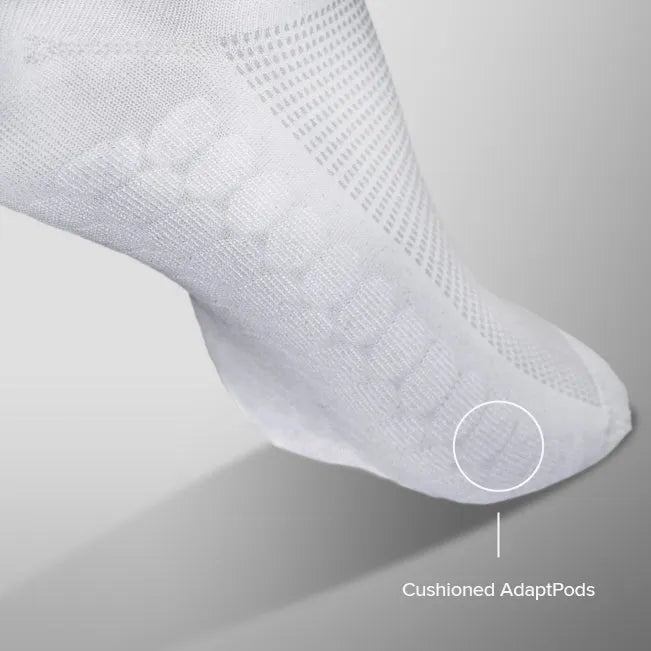 AdaptSoc Pro No Show 3-Pack - White