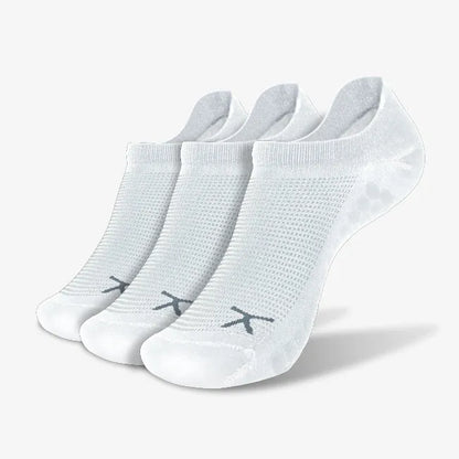 AdaptSoc Pro No Show 3-Pack - White