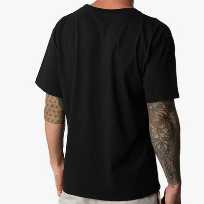 Short Sleeve Graphic Crew Neck - Midnight Black
